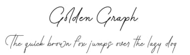 Golden Graph by Four Lines — Script Handwritten Font — thumbnail 1