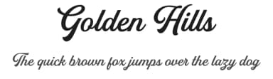 Golden Hills by Iqbal Habibi — Script Handwritten Font — thumbnail 1