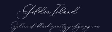 Golden Island by Four Lines — Script Handwritten Font — thumbnail 2