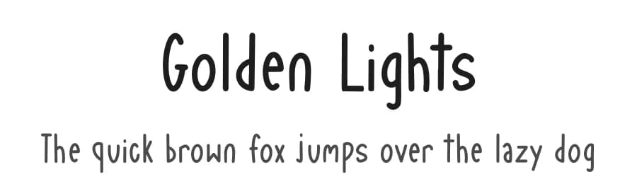 Golden Lights by Phantom Studio — Script Handwritten Font