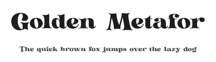 Golden Metafor by Kulokale Studio — Serif Font