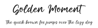 Golden Moment by Graphix Line Studio — Script Handwritten Font — thumbnail 1