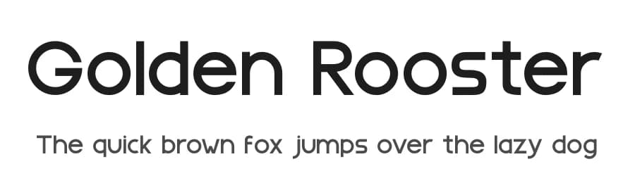 Golden Rooster by Zafira Type — Sans Serif Font