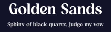 Golden Sands by Letterena Studios — Serif Font — thumbnail 2