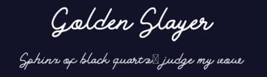 Golden Slayer by Zuhair Ahmed — Script Handwritten Font — thumbnail 2