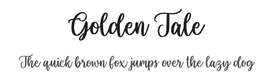 Golden Tale by NanaNissa — Script Handwritten Font