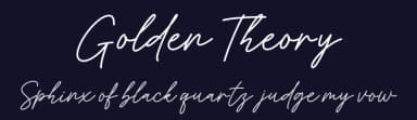 Golden Theory by MJB Letters — Script Handwritten Font — thumbnail 2