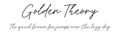 Golden Theory by MJB Letters — Script Handwritten Font — thumbnail 1