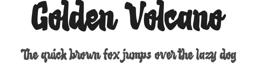 Golden Volcano by Octotype  | Thomas Boucherie — Script Handwritten Font