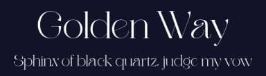 Golden Way by Typehill Studio — Serif Font — thumbnail 2