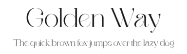 Golden Way by Typehill Studio — Serif Font — thumbnail 1