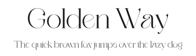 Golden Way by Typehill Studio — Serif Font