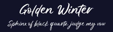 Golden Winter by MJB Letters — Script Handwritten Font — thumbnail 2