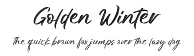 Golden Winter by MJB Letters — Script Handwritten Font — thumbnail 1