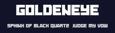 Goldeneye by Vladimir Nikolic — Sans Serif Font — thumbnail 2