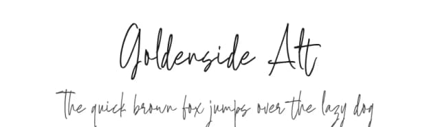 Goldenside Alt by Runsell Studio — Script Handwritten Font