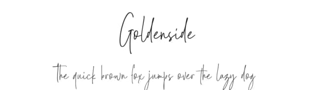 Goldenside by Runsell Studio — Script Handwritten Font