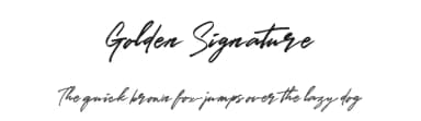 Golden Signature by selawetype — Script Handwritten Font — thumbnail 1