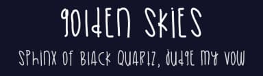 Golden Skies by Des Gomez — Script Handwritten Font — thumbnail 2
