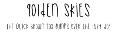 Golden Skies by Des Gomez — Script Handwritten Font — thumbnail 1