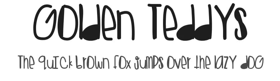 Golden Teddys by Des Gomez — Script Handwritten Font
