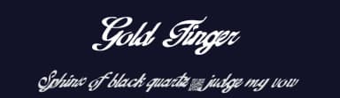 Gold Finger by Xerographer Fonts — Script Handwritten Font — thumbnail 2
