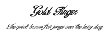 Gold Finger by Xerographer Fonts — Script Handwritten Font — thumbnail 1