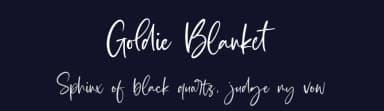 Goldie Blanket by Letterative Studio — Script Handwritten Font — thumbnail 2