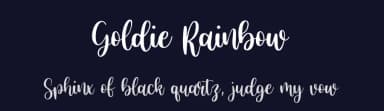Goldie Rainbow by Balpirick Studio — Script Handwritten Font — thumbnail 2