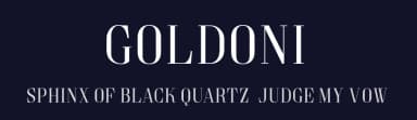 Goldoni by Sharkshock — Serif Font — thumbnail 2