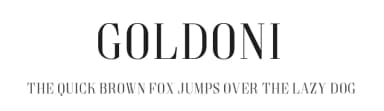 Goldoni by Sharkshock — Serif Font — thumbnail 1