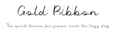 Gold Ribbon by Katario Studio — Script Handwritten Font — thumbnail 1