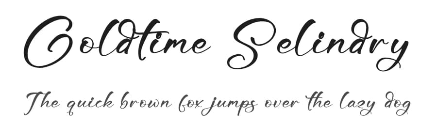 Goldtime Selindry by Letterena Studios — Script Handwritten Font