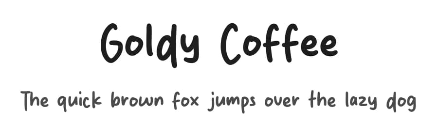 Goldy Coffee by MJType — Script Handwritten Font
