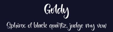 Goldy by Vunira Design — Script Handwritten Font — thumbnail 2