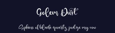 Golem Dust by Kong Font — Script Handwritten Font — thumbnail 2