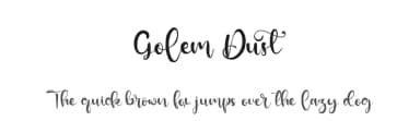 Golem Dust by Kong Font — Script Handwritten Font — thumbnail 1