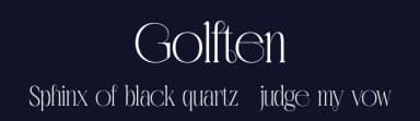 Golften by Craft Supply Co. — Serif Font — thumbnail 2