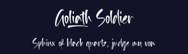 Goliath Soldier by Balpirick Studio — Script Handwritten Font — thumbnail 2