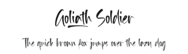 Goliath Soldier by Balpirick Studio — Script Handwritten Font — thumbnail 1