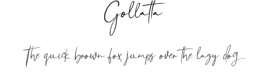 Gollatta by Gado Gado — Script Handwritten Font