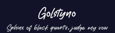 Golstyno by Aisyah — Script Handwritten Font — thumbnail 2