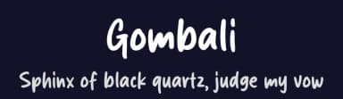 Gombali by Origin Type — Script Handwritten Font — thumbnail 2