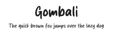 Gombali by Origin Type — Script Handwritten Font — thumbnail 1
