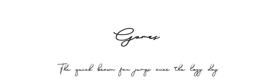 Gomes by Ameerazan Studio — Script Handwritten Font — preview 1