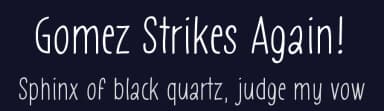 Gomez Strikes Again! by Vít Čondák — Script Handwritten Font — thumbnail 2