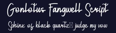Gonlotus Fangwell Script by Edric Studio — Script Handwritten Font — thumbnail 2