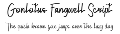 Gonlotus Fangwell Script by Edric Studio — Script Handwritten Font — thumbnail 1