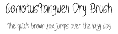 GonlotusFangwell Dry Brush by Edric Studio — Script Handwritten Font — thumbnail 1