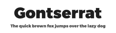 Gontserrat by Gabriel Classon — Sans Serif Font — thumbnail 1